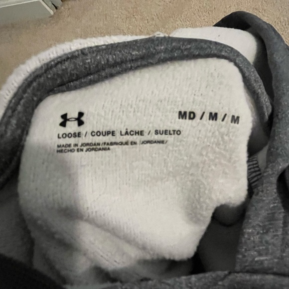Men’s Under Armour Gray Hoodie - size M - Picture 2 of 3